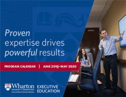 Executive Education at The Wharton School Executive Programs