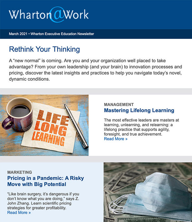 Wharton@Work Newsletter