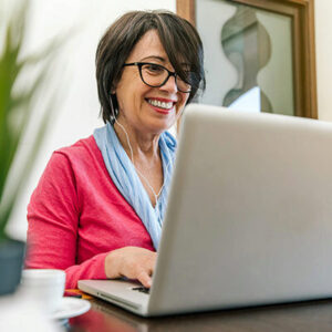 Woman on laptop